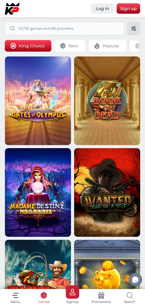 KingPari Casino deposits and withdrawals with cards, crypto, and e-wallets