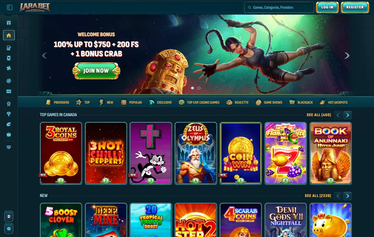 LaraBet Casino review covering licensing, banking, and game library