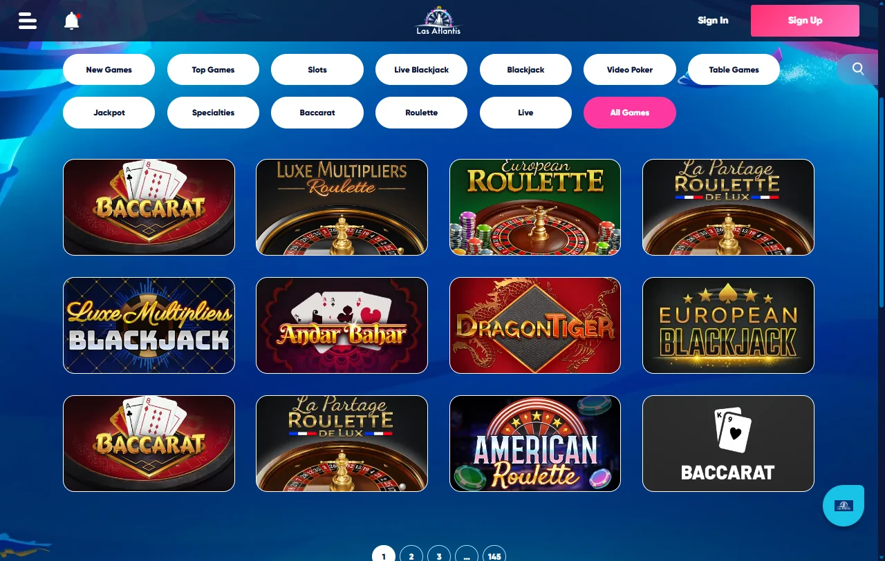 Las Atlantis Casino welcome bonus terms and promotional structure for players