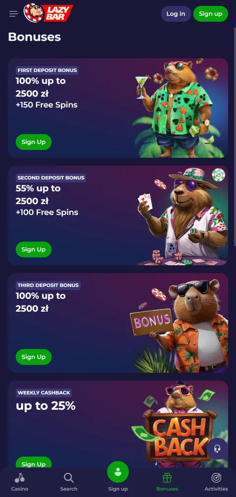 LazyBar Casino payments, withdrawals, and CAD-friendly banking options