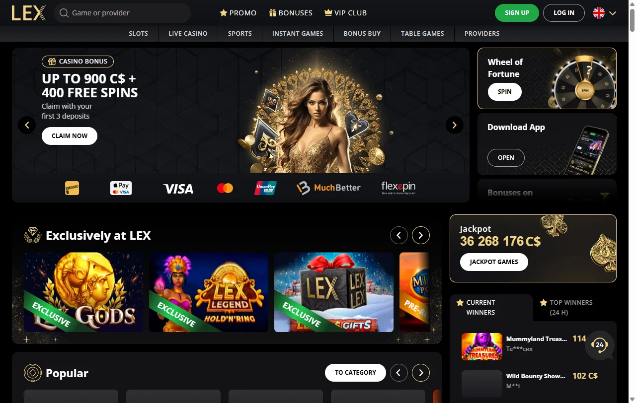 Lex Casino review for Canada players and overall platform assessment