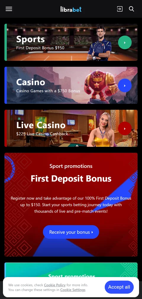 LibraBet Casino mobile access for Canadian players on smartphones