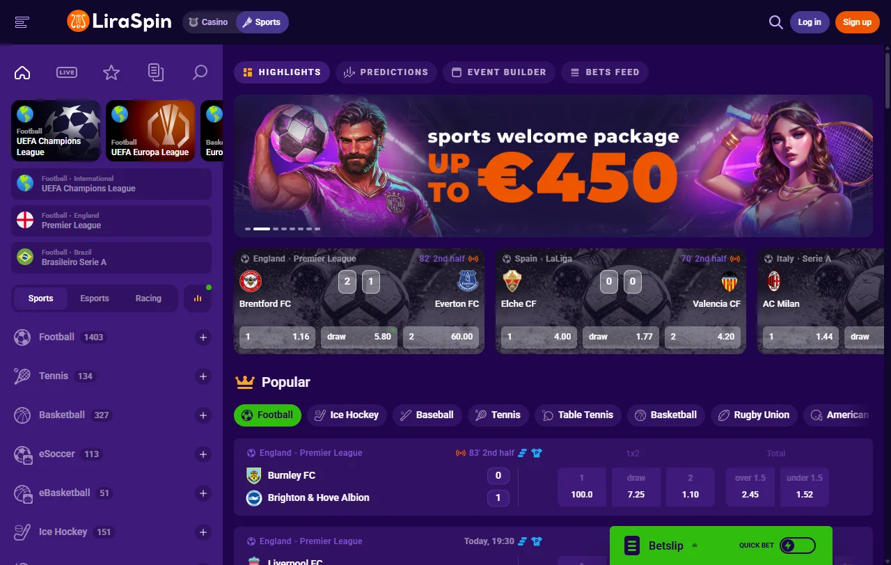 Liraspin Casino overview of bonuses, wagering and welcome offer