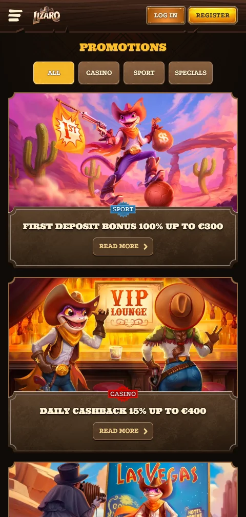 Lizaro Casino deposits withdrawals and cashier methods in Canada