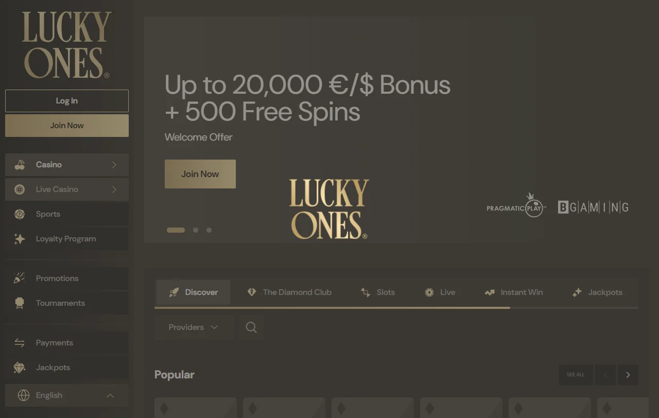 Lucky Ones Casino overview for Canada players and review context