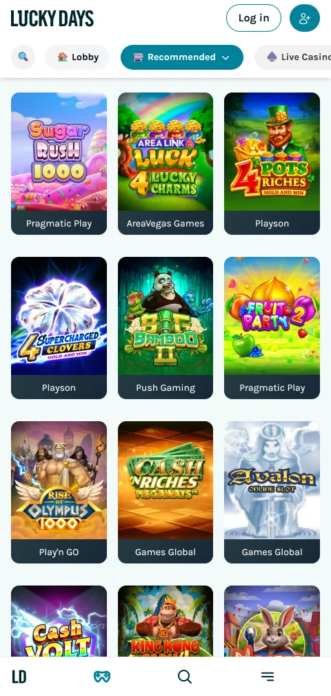 LuckyDays Casino deposits withdrawals and payment methods overview
