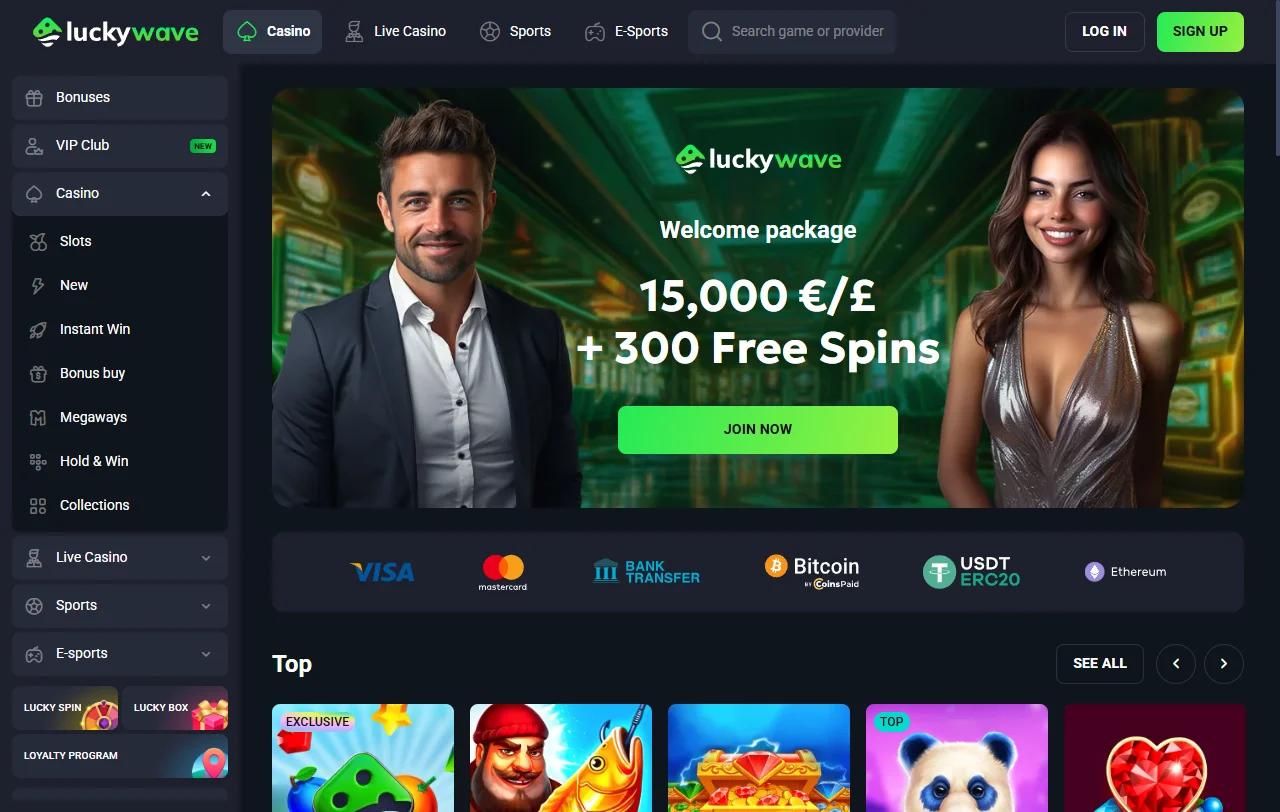 LuckyWave Casino review overview for Canada players and platform analysis
