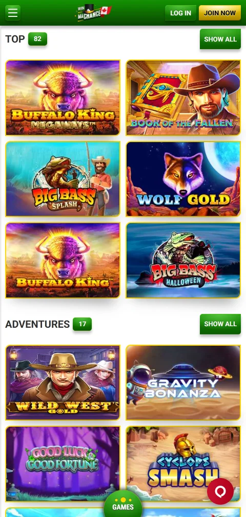 MaChance Casino deposits and withdrawals with Canadian payment methods