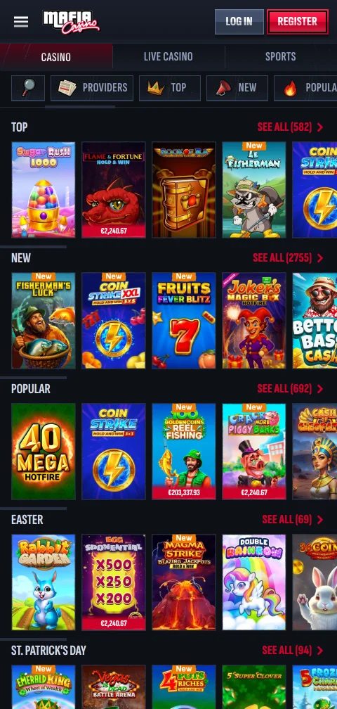 Mafia Casino banking options for deposits and withdrawals