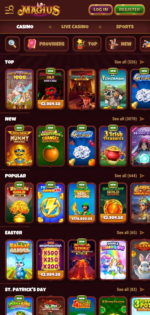 Magius Casino licence, security, and player protection review