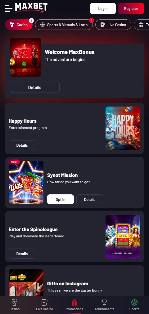 Maxbet Casino payment methods and withdrawal process for Canadian players