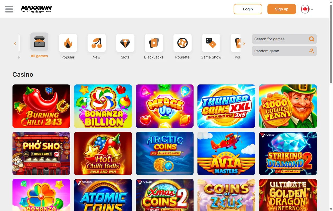 MaxxWin Casino analysis highlighting slots, live tables, and variety
