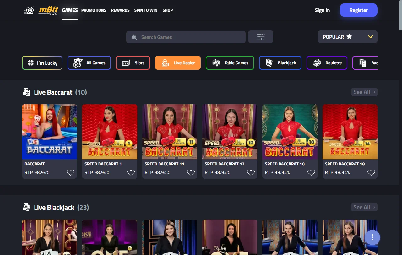 mBit Casino review covering games, crypto banking and support for Canada