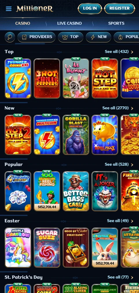 Millioner Casino deposits withdrawals and payment methods for Canada