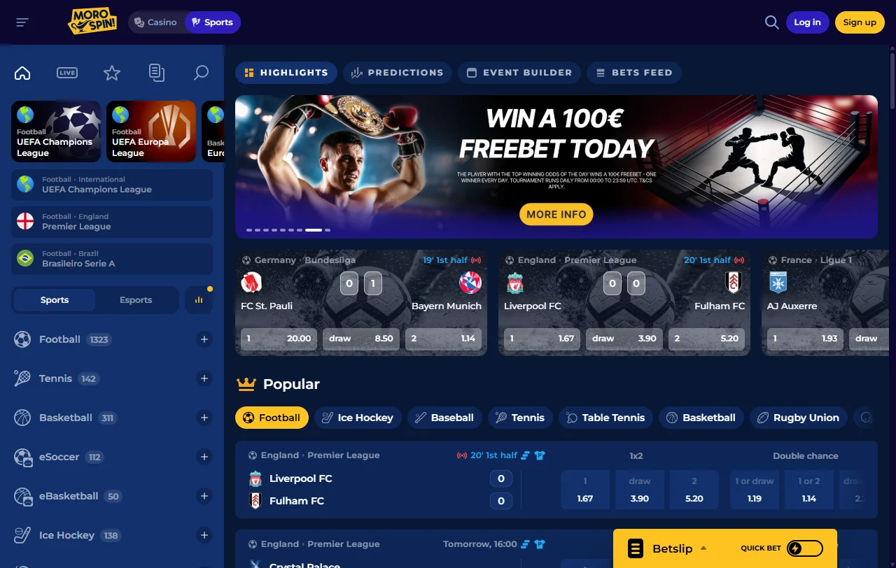 Morospin Casino bonuses promotions and welcome offer details
