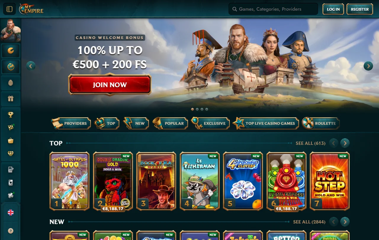 MyEmpire Casino review with Canada-focused platform details and features
