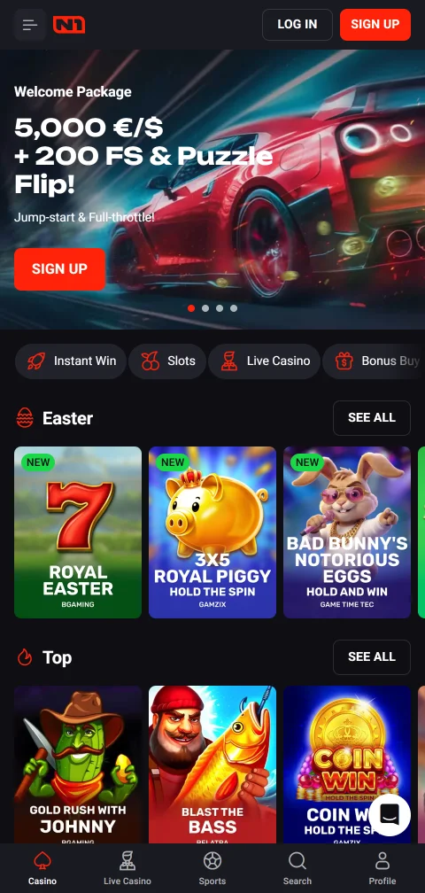 N1Bet Casino mobile access for Canada players on browsers