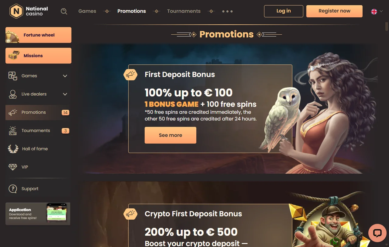 National Casino bonus terms and promotional structure explained clearly