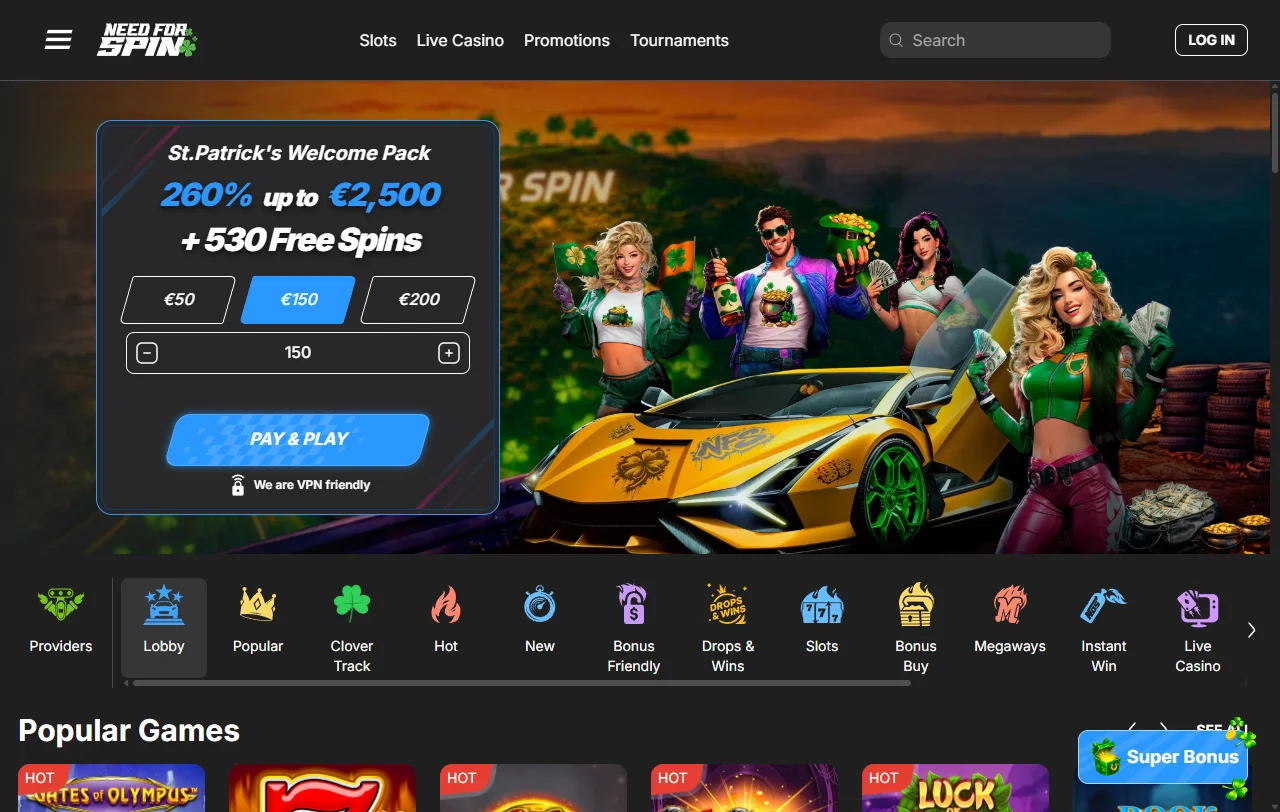 Need for Spin Casino overview for Canada players and review context