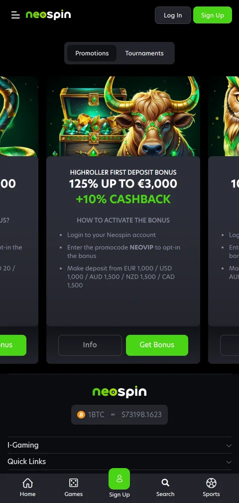 Neospin Casino security review with licence and player protection focus