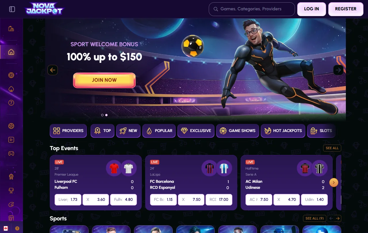 Novajackpot Casino review for Canada players and overall platform context