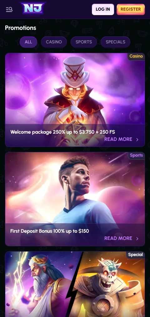 Novajackpot Casino deposits, withdrawals, and cashier options for Canada