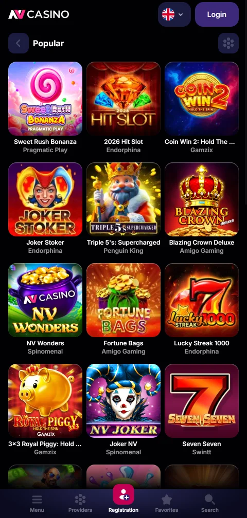 NV Casino deposits, withdrawals and banking options
