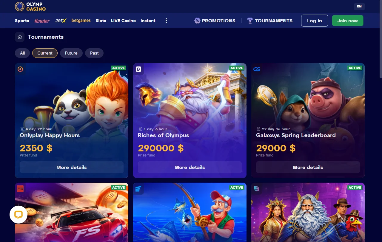 Olymp Casino bonus terms and welcome offer summary