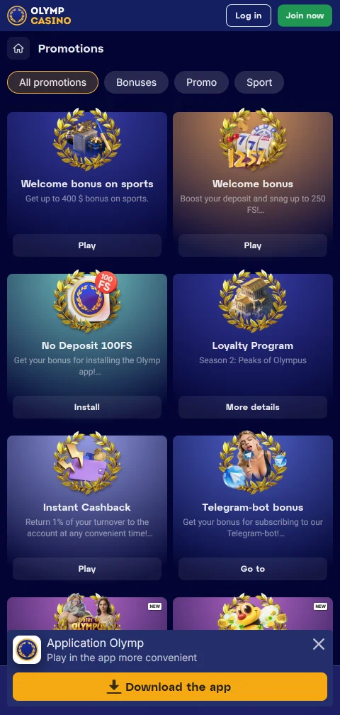 Olymp Casino payment methods, deposits, and withdrawals explained