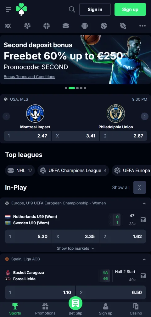 Onluck Casino mobile play details for iPhone and Android browsers