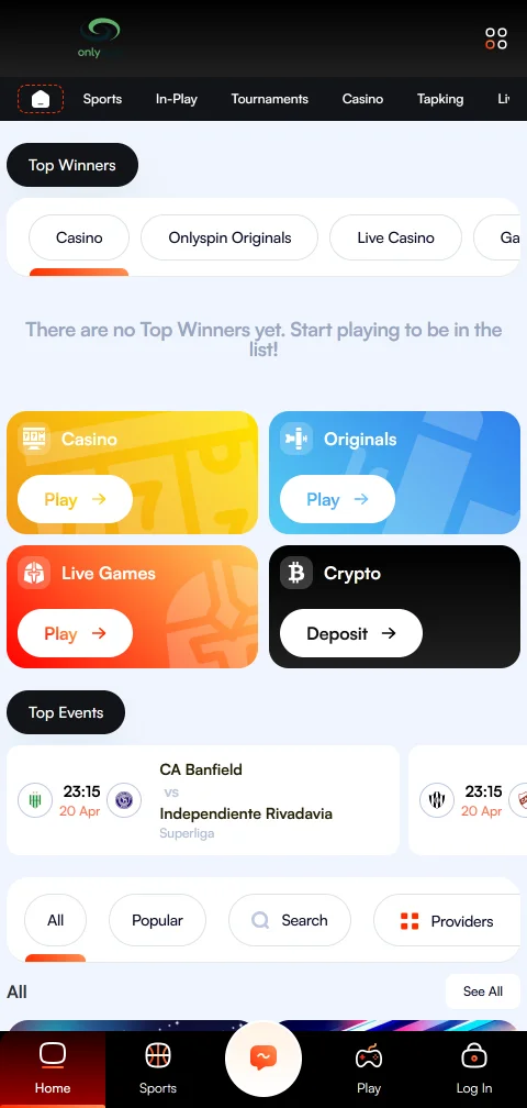 Onlyspin Casino mobile access for Canadian players on smartphones