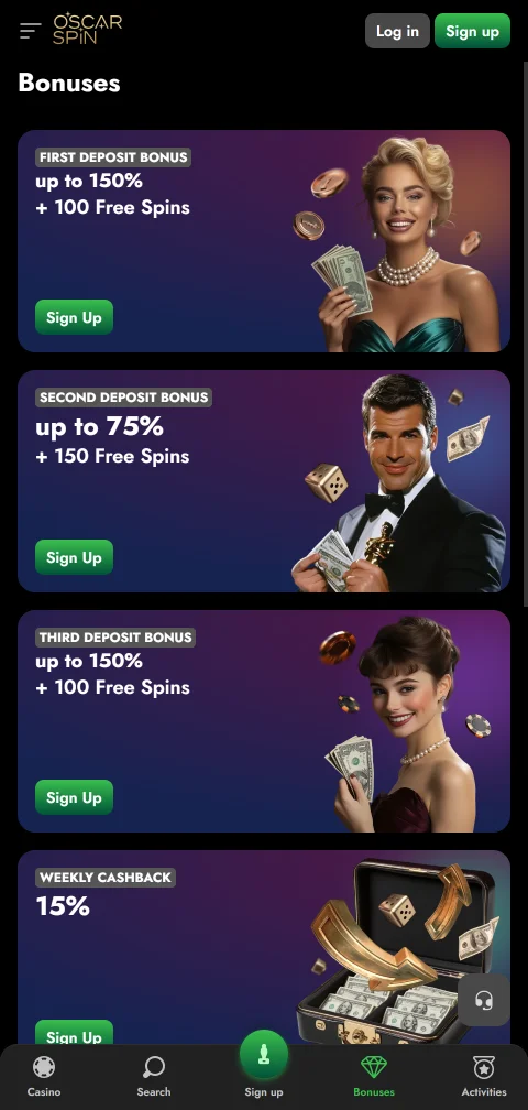 Oscarspin Casino security, licence and player protection focus