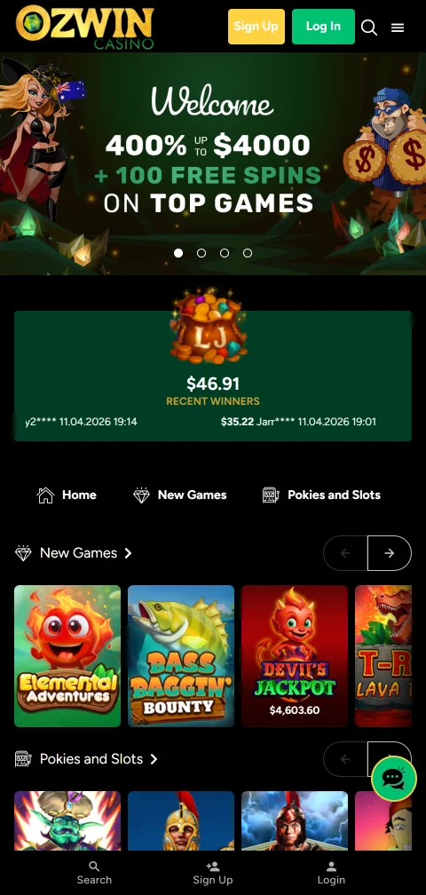 Ozwin Casino deposits, withdrawals, and cashier options for Canada players