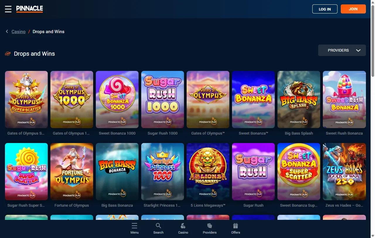Pinnacle Casino bonus structure and promotion terms for Canadian players