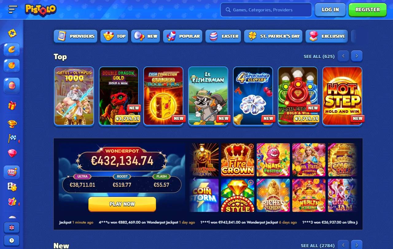 Pistolo Casino bonus offers, promotions and welcome deal details