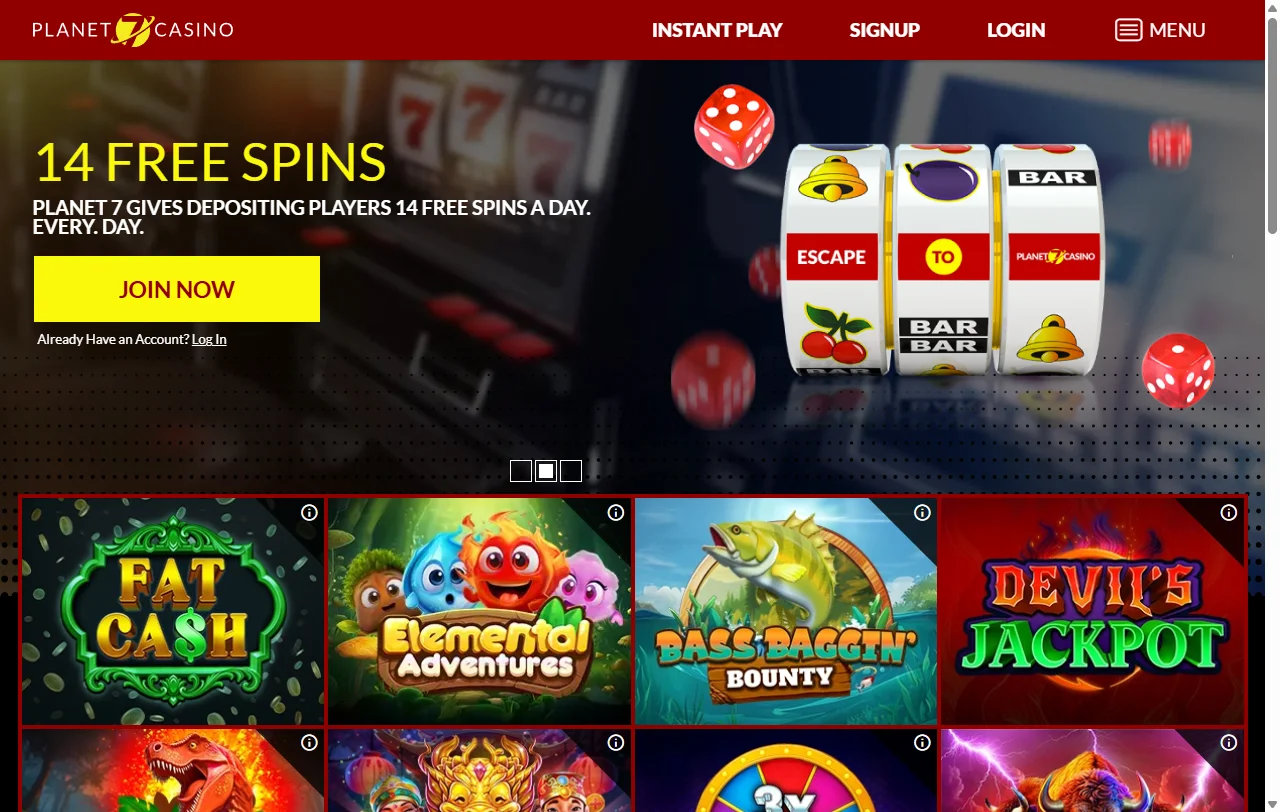 Planet 7 Casino review for Canada players and platform overview
