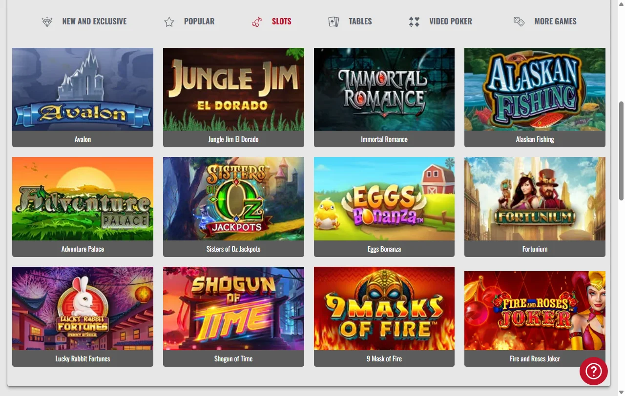 Platinum Play Casino games and providers across slots and live tables