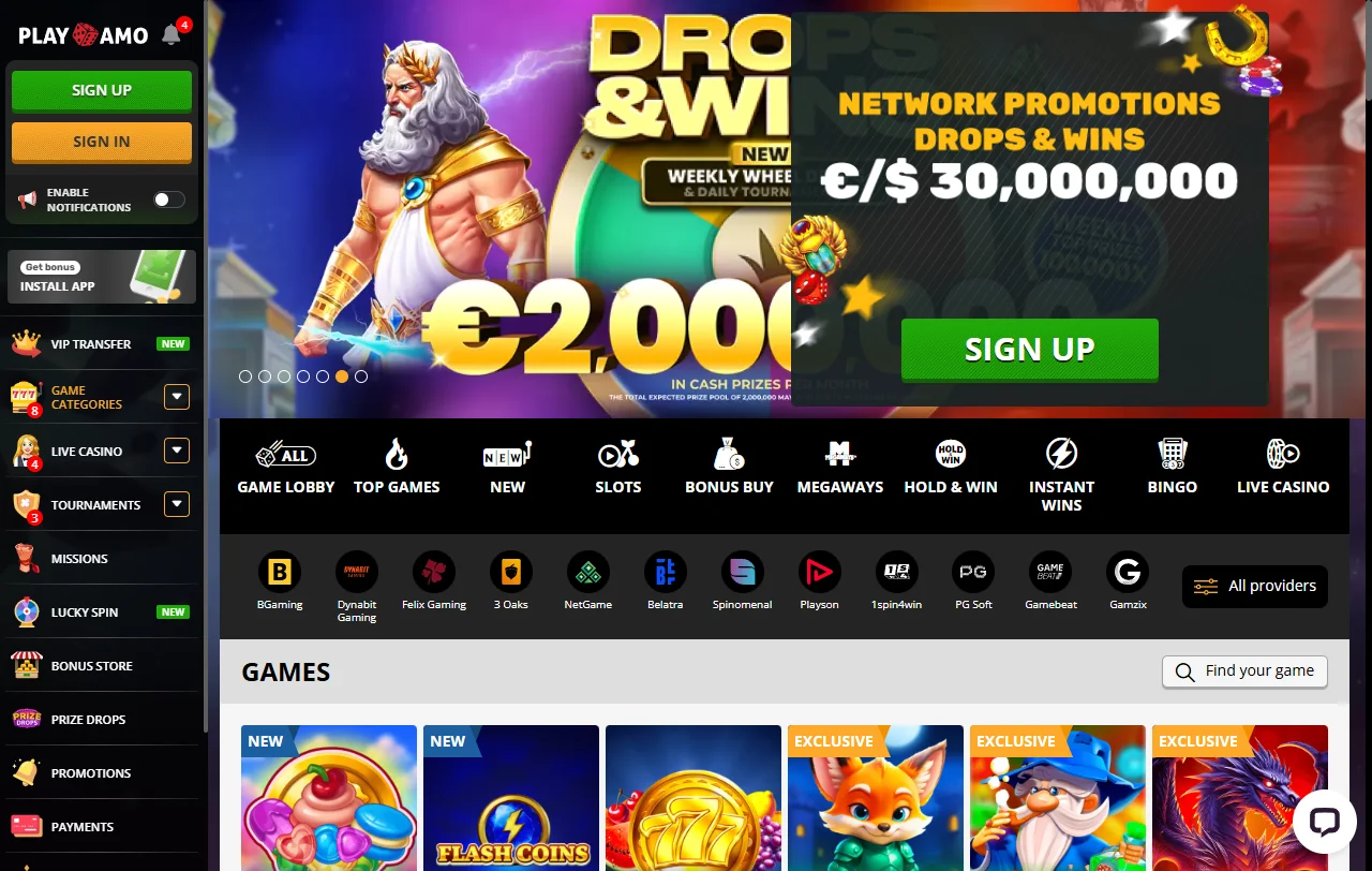 PlayAmo Casino overview for Canada players and review context