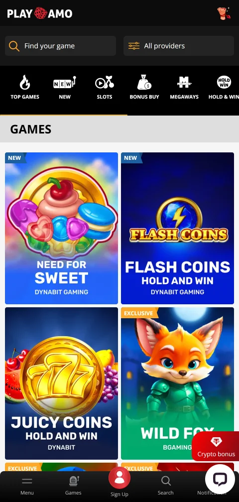 PlayAmo Casino mobile access for smartphone players in Canada