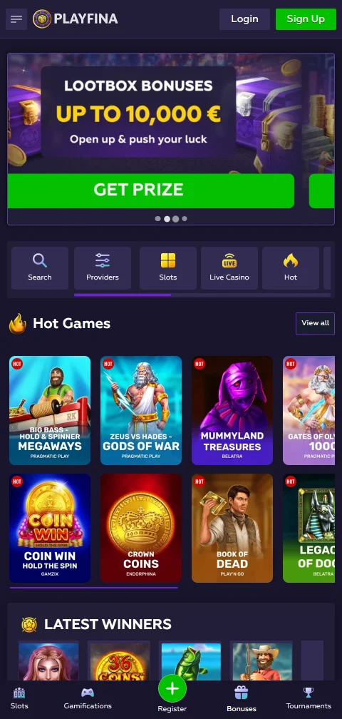 Playfina Casino mobile accessibility for browser play on Canada devices