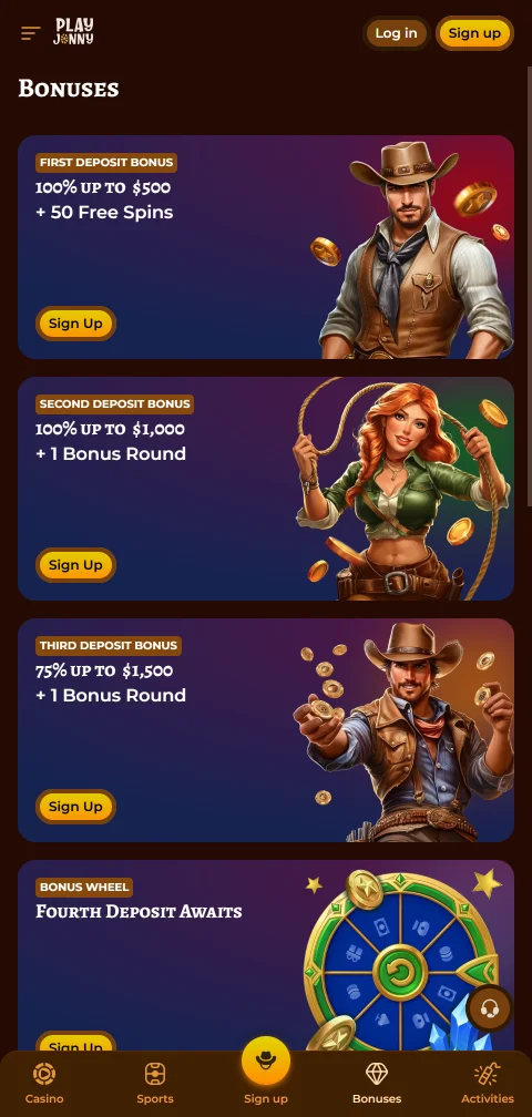 PlayJonny Casino deposits, withdrawals, and payment methods for Canada