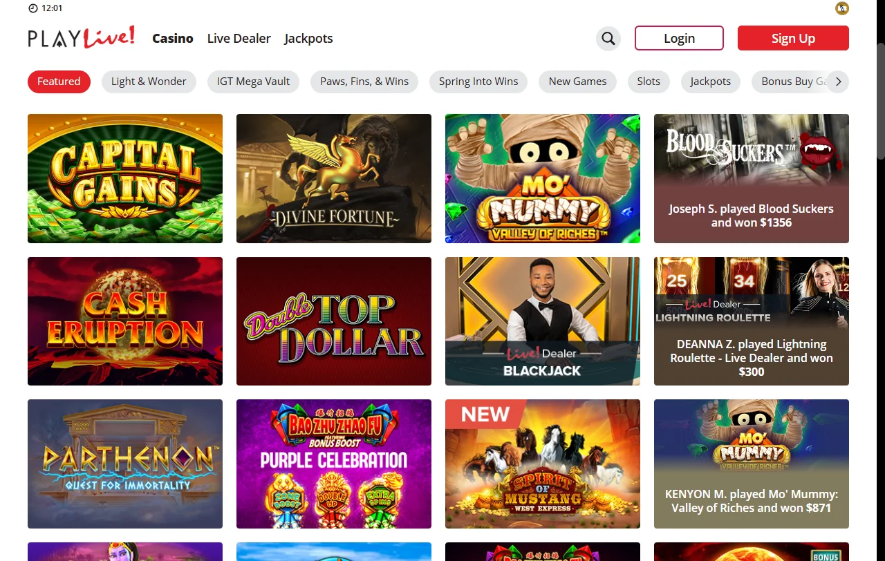 PlayLive Casino bonus and offer analysis for Canadian players