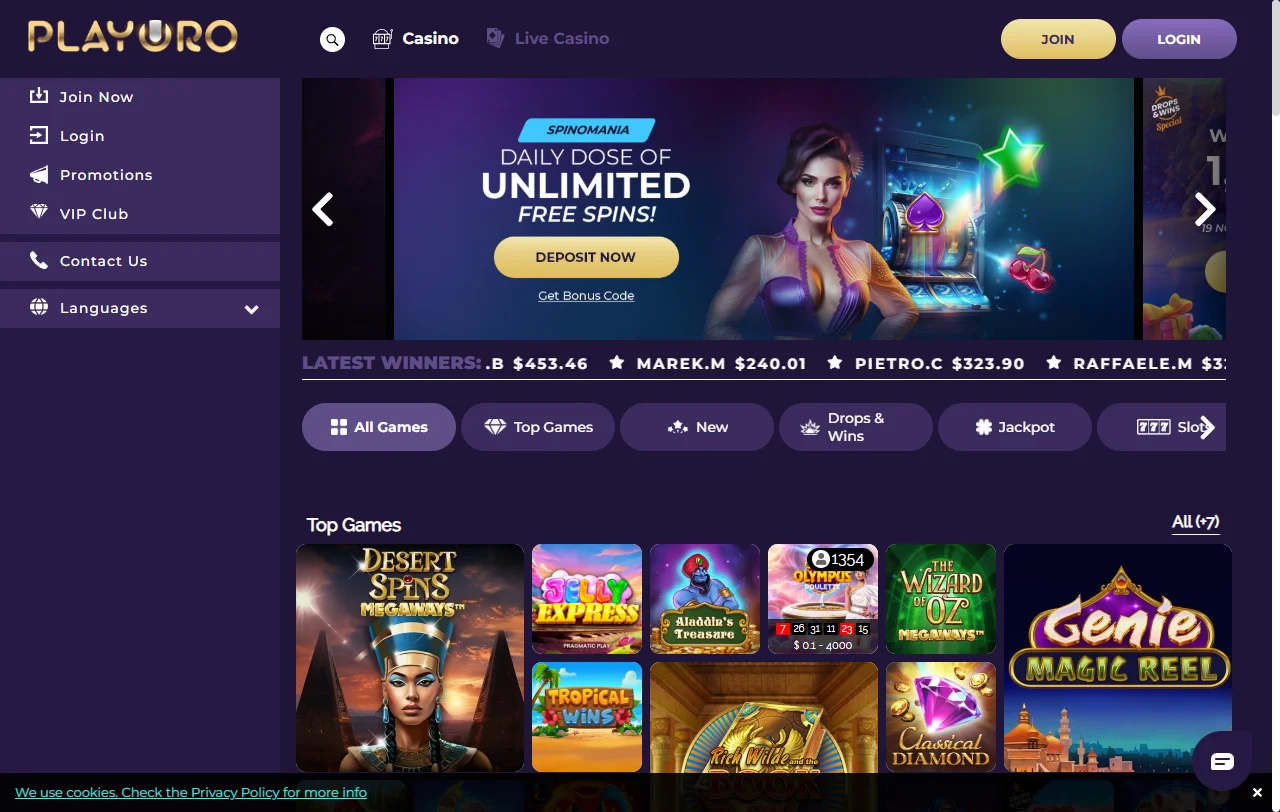 Playoro Casino review covering Canadian player experience and platform basics