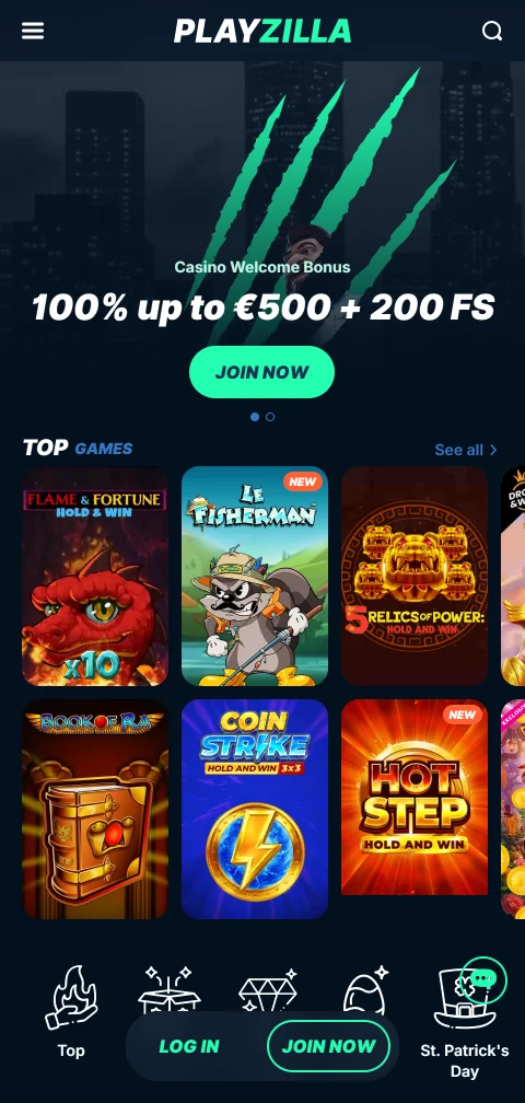 Playzilla Casino mobile review for browser play on iPhone and Android