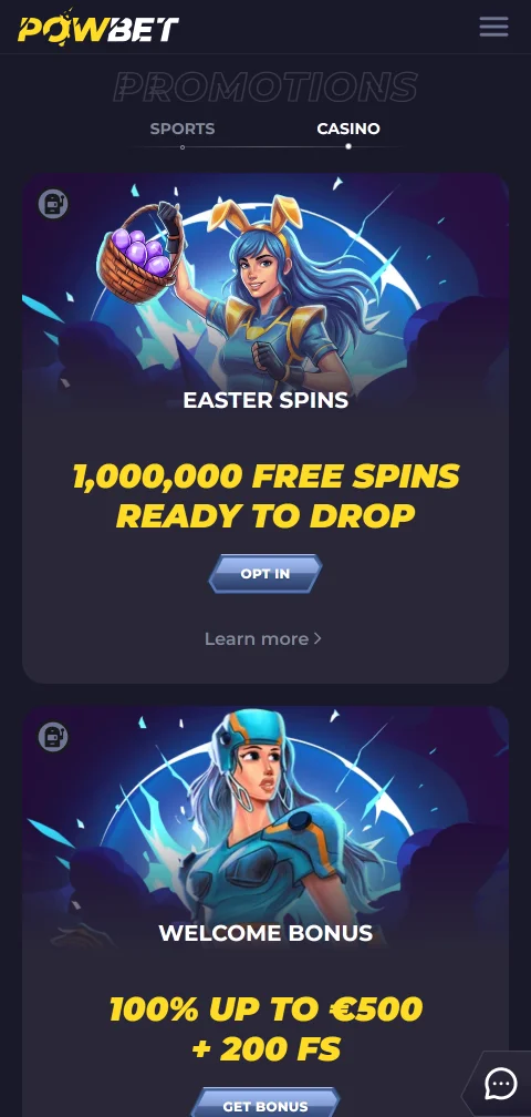 Powbet Casino deposits, withdrawals, and payment options for Canada