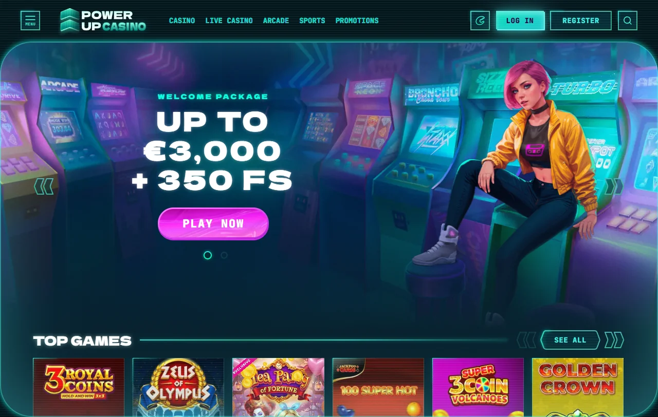 Powerup Casino review covering games, banking and support for Canada