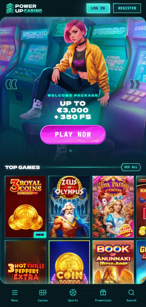 Powerup Casino mobile play and smartphone access for Canadian users
