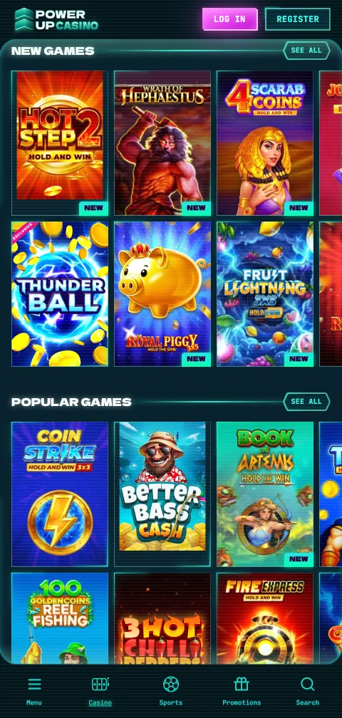 Powerup Casino deposits, withdrawals and banking options for Canada