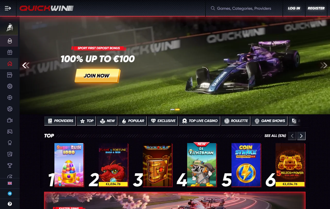 QuickWin Casino review highlights banking, games, and usability for Canada