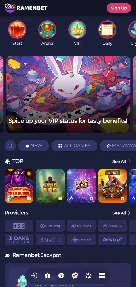 Ramenbet Casino mobile access for responsive play on phones